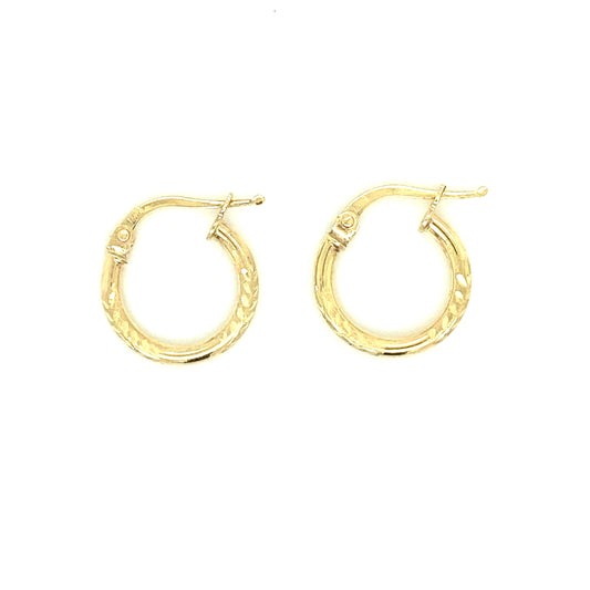 FANCY HOOPS CUT PAVÉ | Luby Gold Collection | Luby 