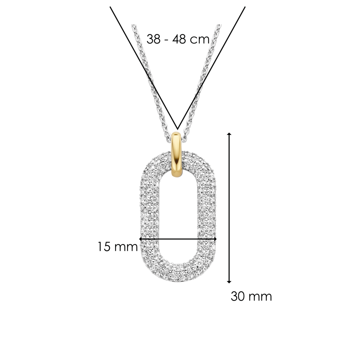 Oval-Shaped Pendant | Ti Sento Milano | Luby 