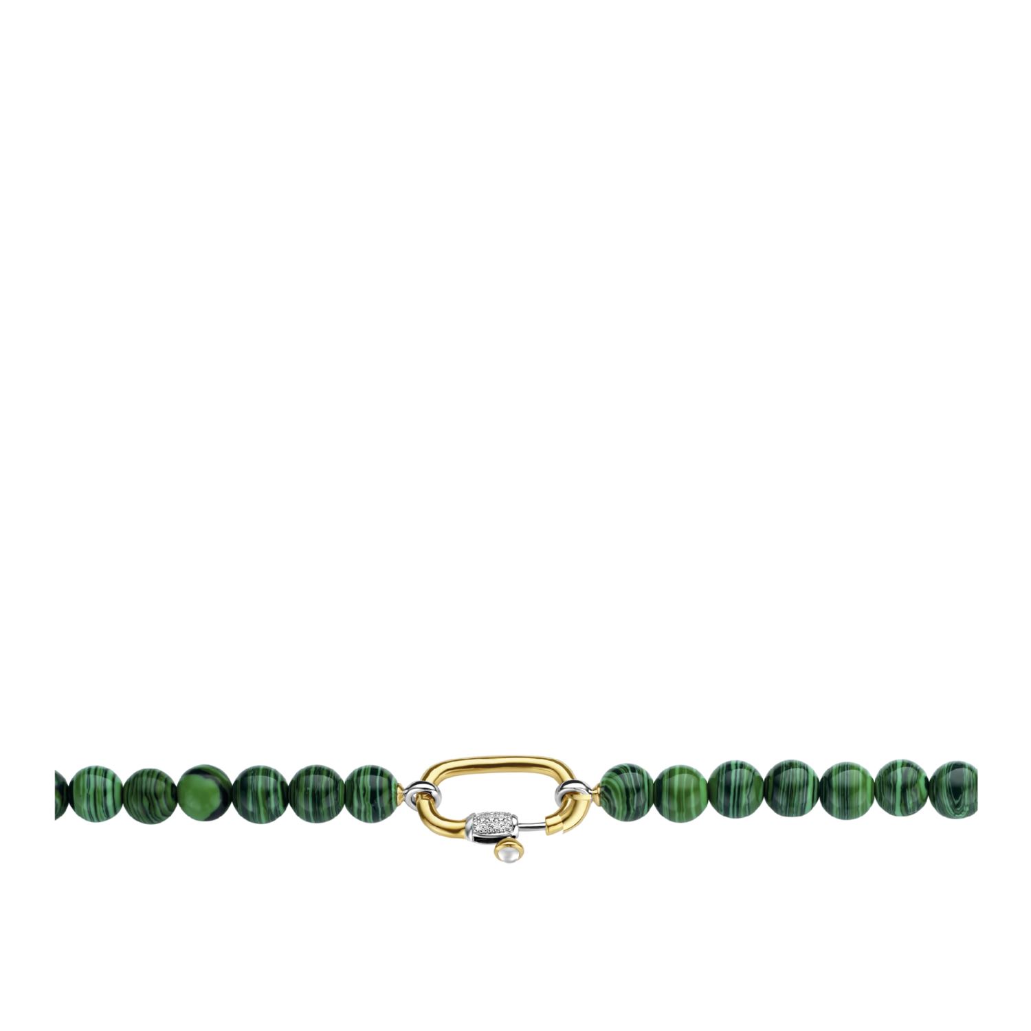 MALACHITE GREEN STONES NECKLACE | Ti Sento Milano | Luby 