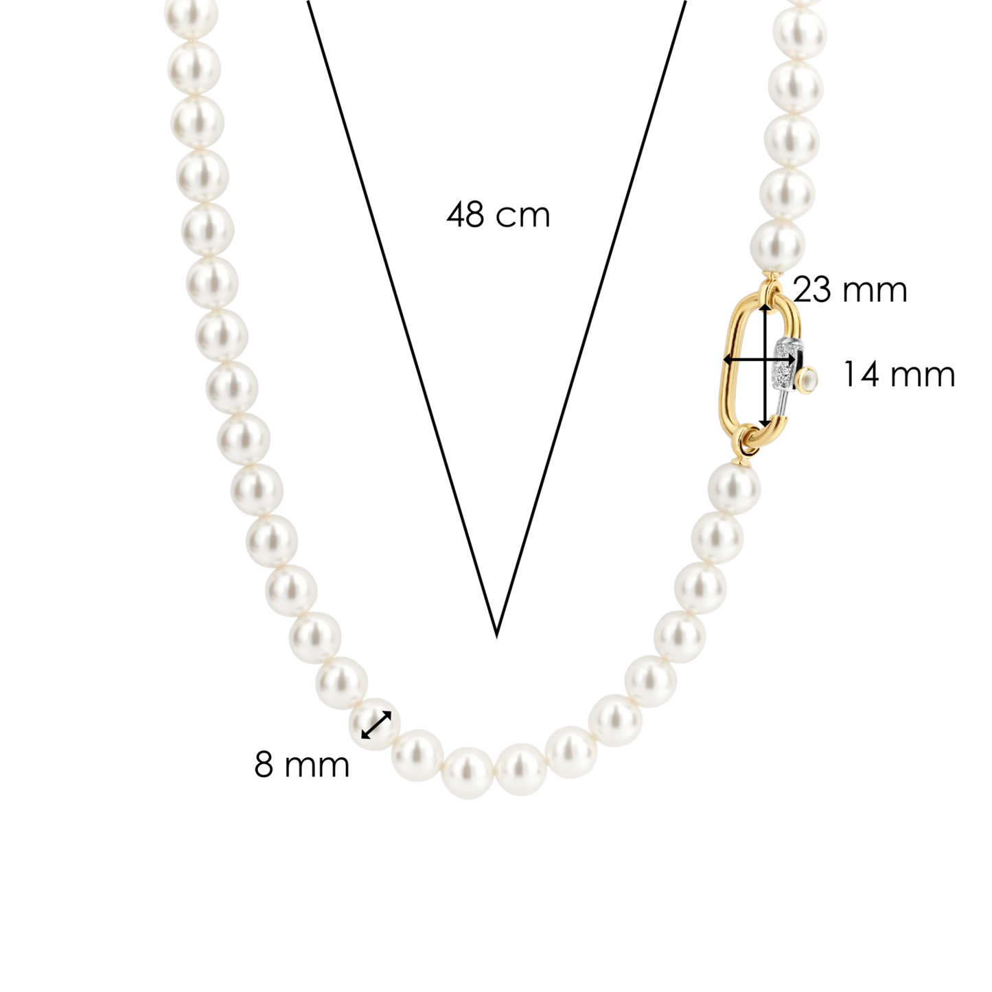 Pearl Necklace | Ti Sento Milano | Luby 