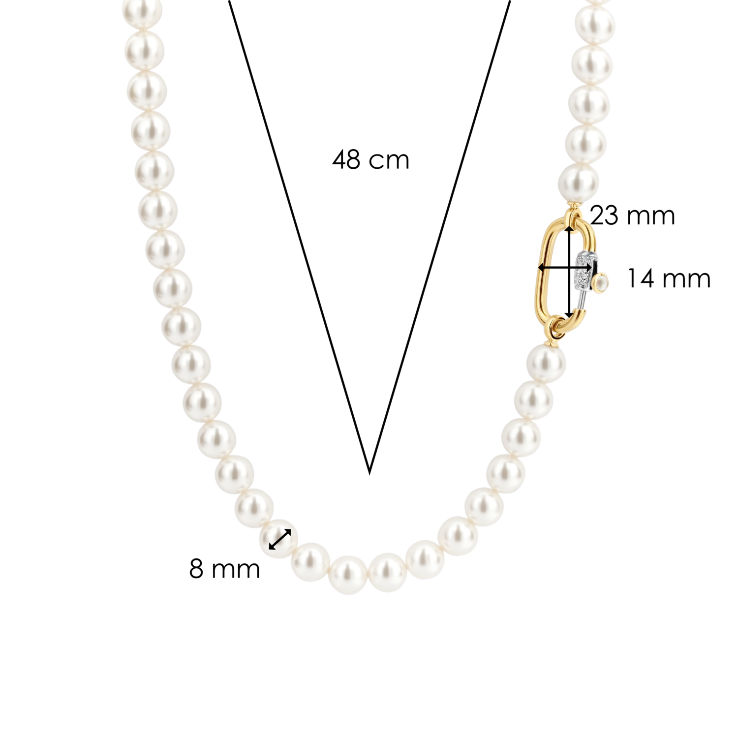 Pearl Necklace | Ti Sento Milano | Luby 