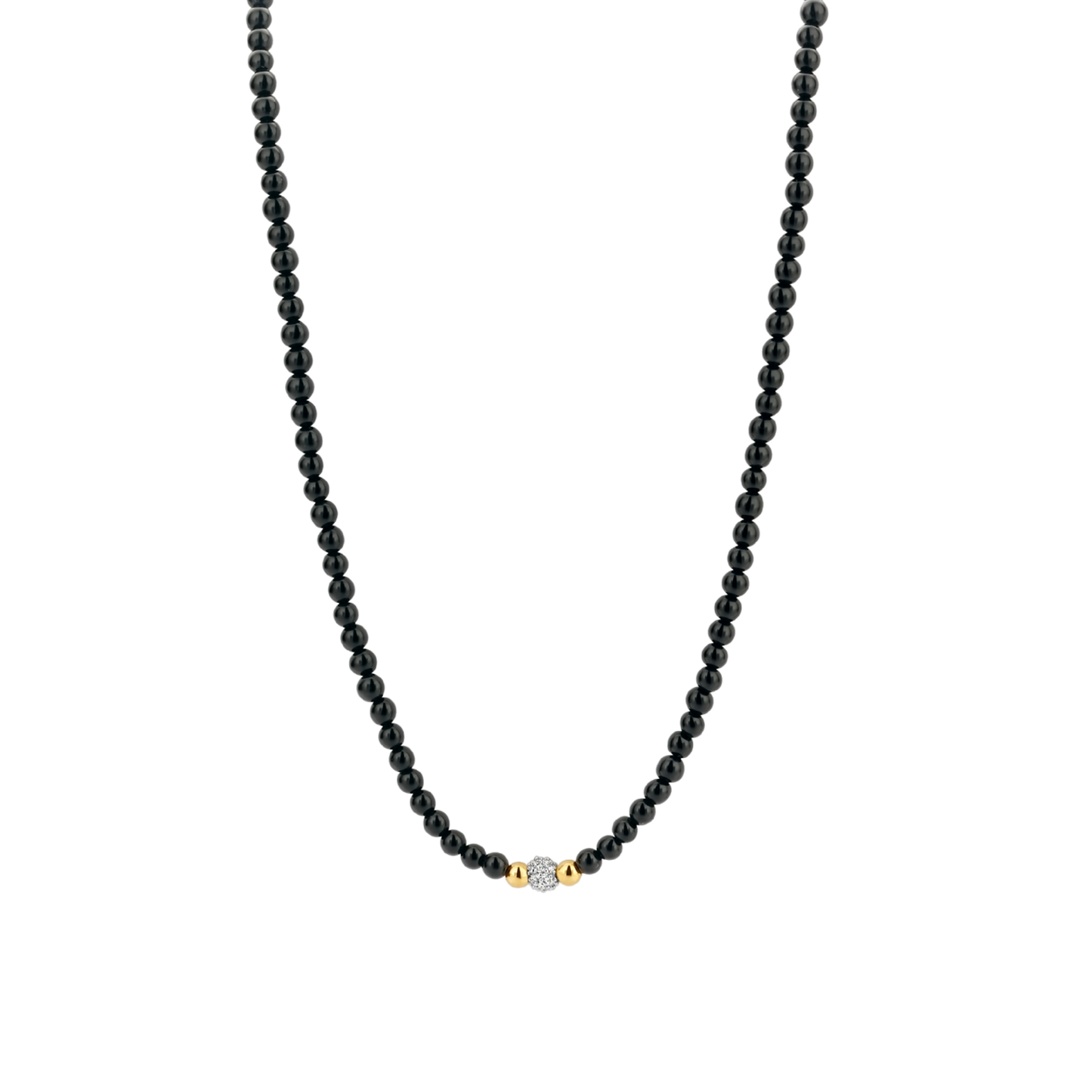 Ti Sento Necklace Black Beads | Ti Sento Milano | Luby 