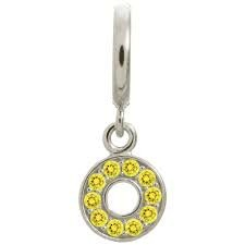Citrine Circle of Love Charm (Silver/Yellow) | Endless Jewelry | Luby 