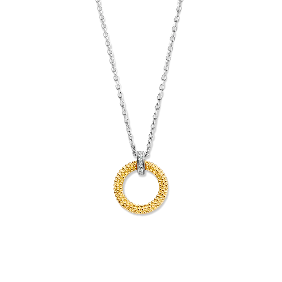 Ti Sento Necklace Gold Plated Circle | Ti Sento Milano | Luby 