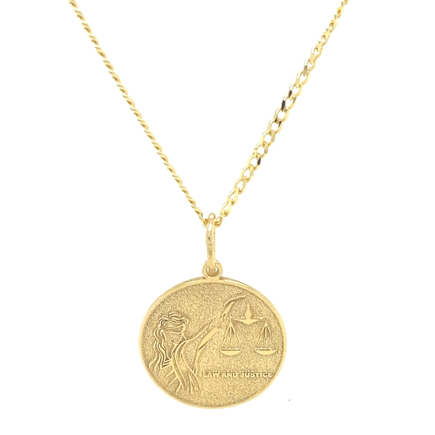 14K Justice Pendant | Luby Gold Collection | Luby 