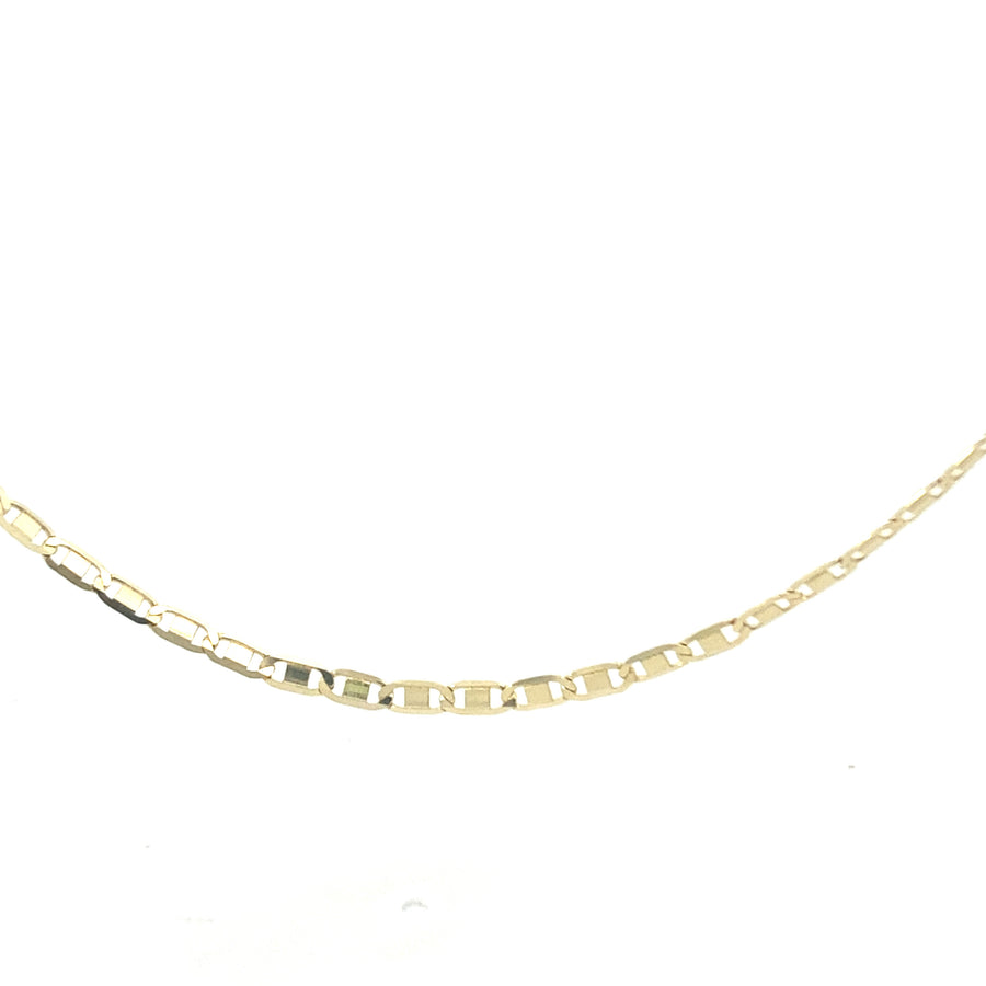 14K Gold Flat Link Chain