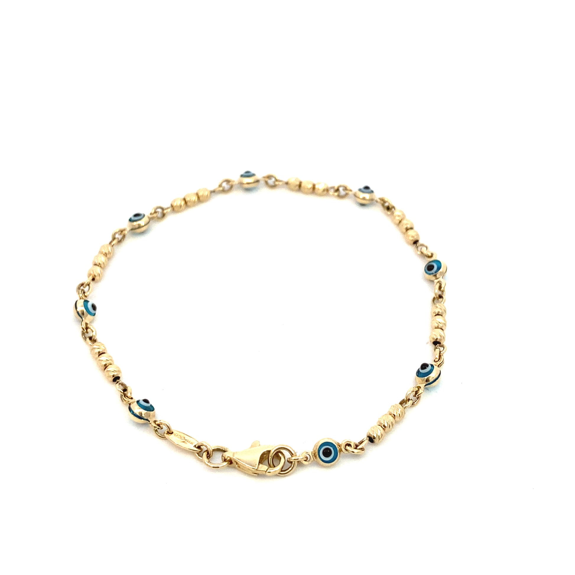 14K Gold Evil Eye Dots Bracelet | Luby Gold Collection | Luby 