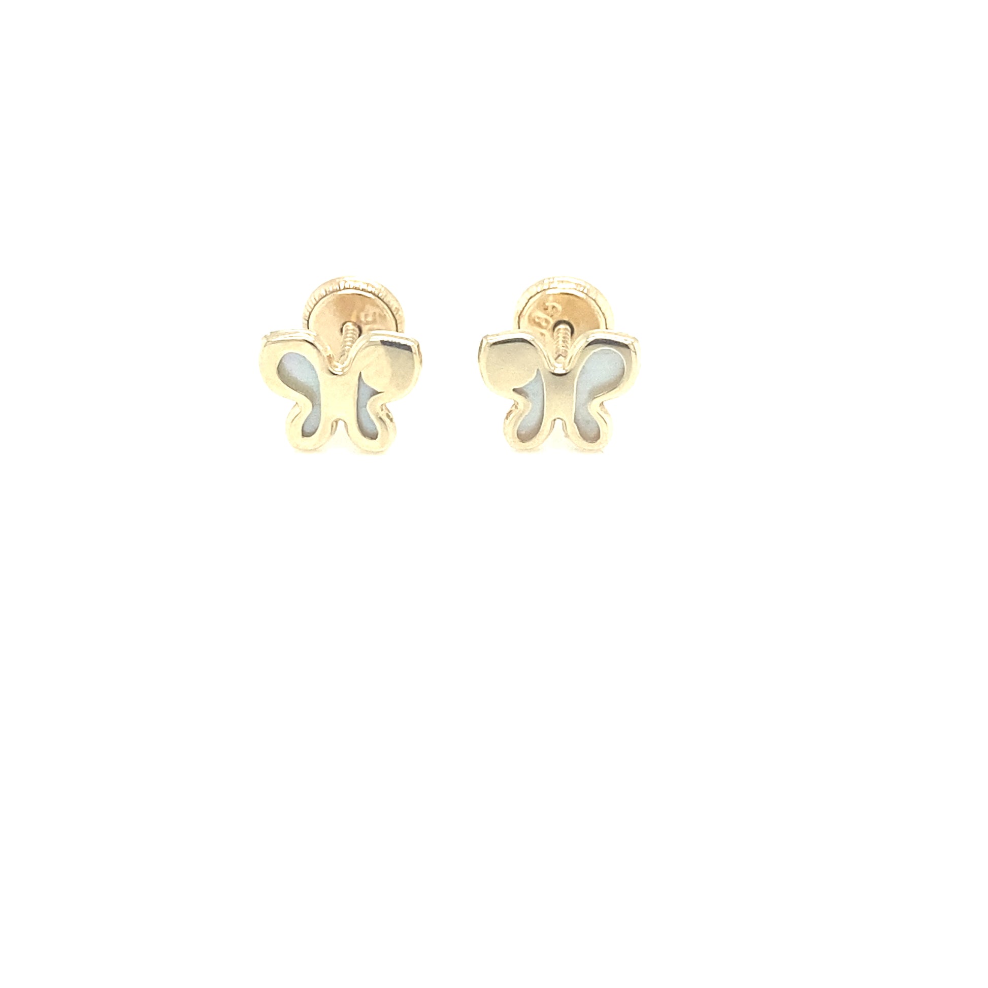 14K MOTHER OF PEARL BUTTERFLY | Luby Gold Collection | Luby 