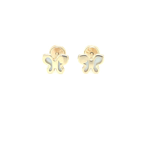 14K MOTHER OF PEARL BUTTERFLY | Luby Gold Collection | Luby 