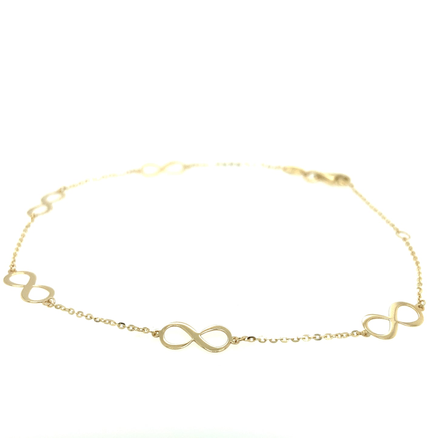 14K Gold Infinity Charm Anklet | Luby Gold Collection | Luby 