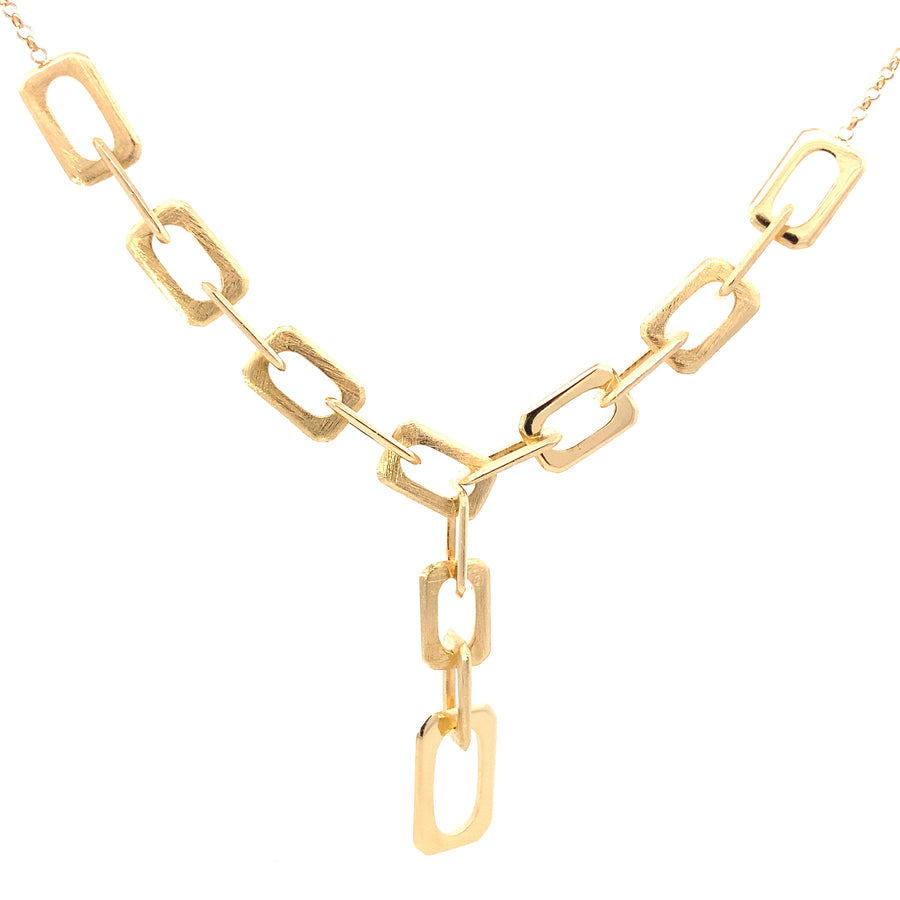Collar de eslabones escalonados de Marcello Pane