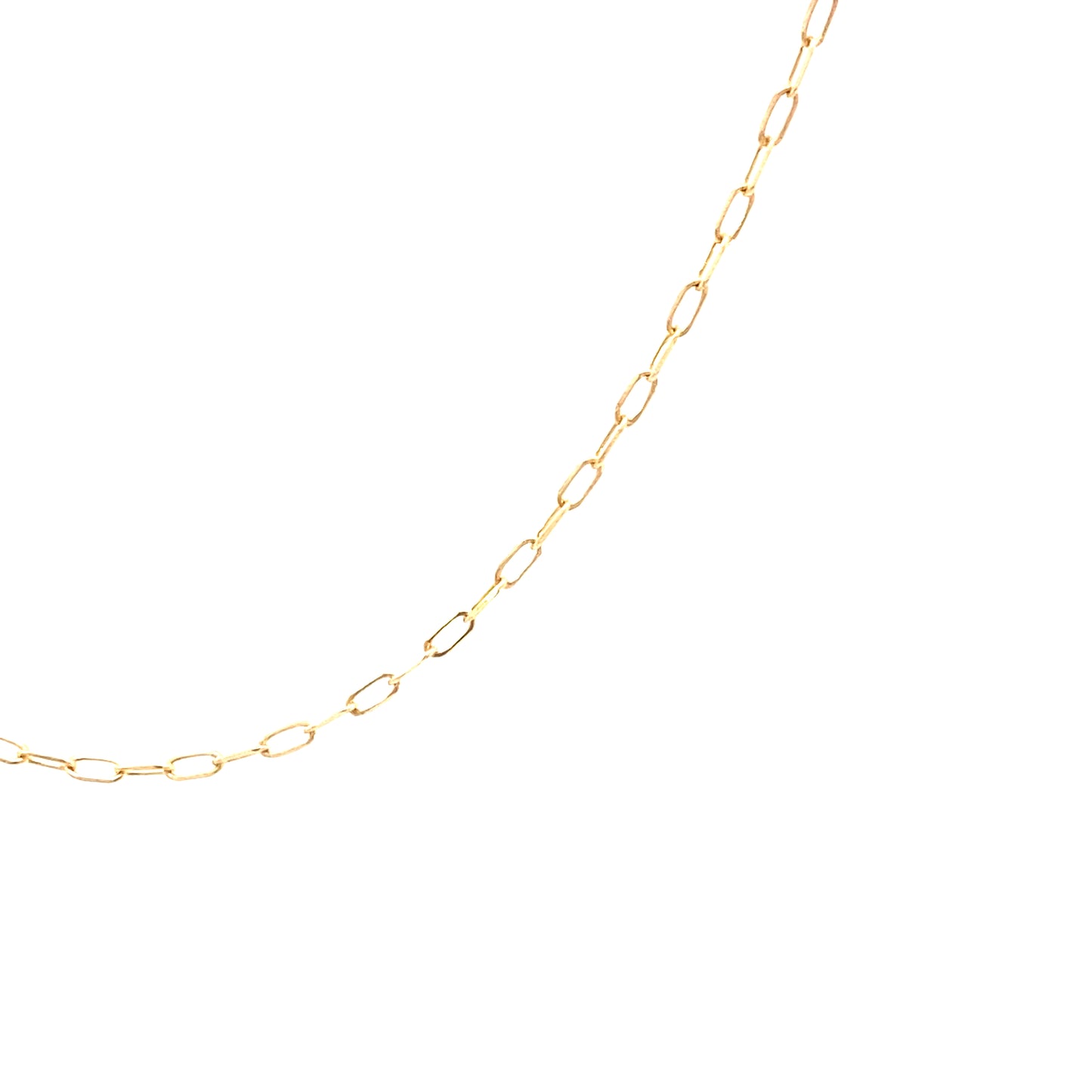 14K Gold Paper Clip Chain | Luby Gold Collection | Luby 