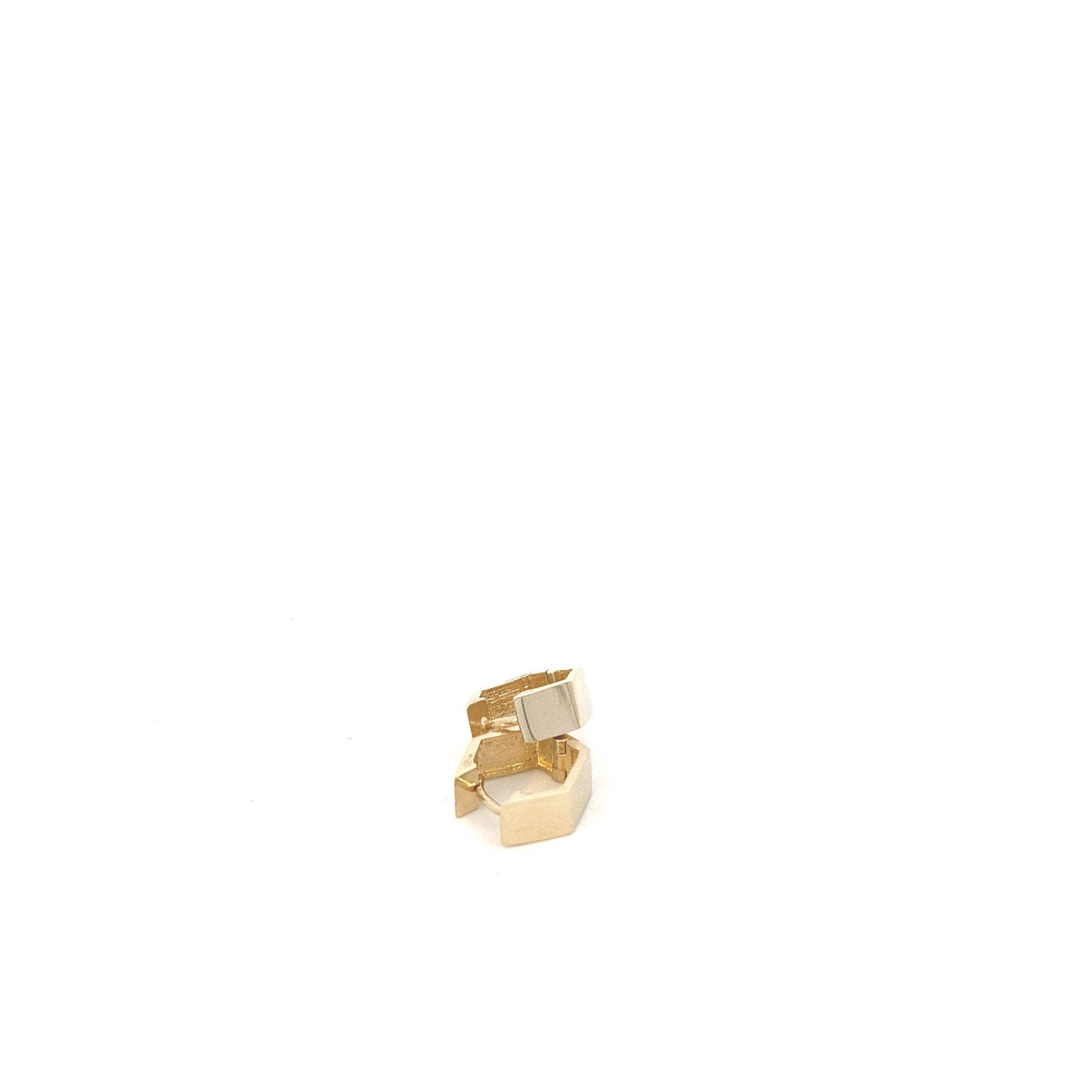 14K Gold Square Hoops Earrings | Luby Gold Collection | Luby 