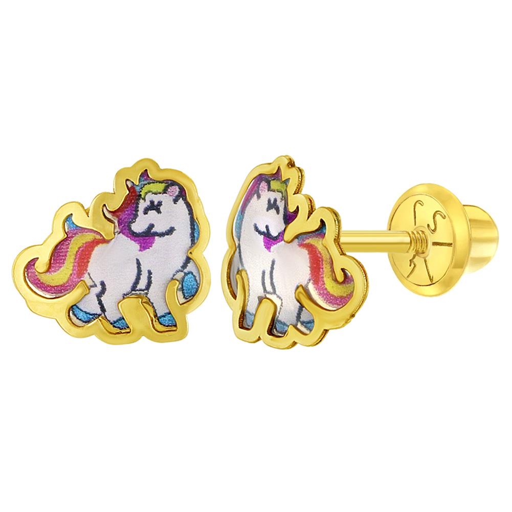 HAND PAINTED RAINBOW ENAMEL UNICORN | Children Collection | Luby 