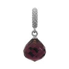 Amethyst Mysterious Drop Charm (Silver/Purple) | Endless Jewelry | Luby 