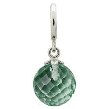 Green Amethyst Love Drop Charm (Silver/Green) | Endless Jewelry | Luby 
