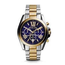 Ladies' Bradshaw Chronograph Watch (Silver/Gold) | Michael Kors | Luby 