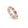 Cross Crystals Ring (Rose-Gold/Black)