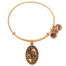 Granddaughter II Charm Bangle Bracelet (Gold) | Alex and Ani | Luby 