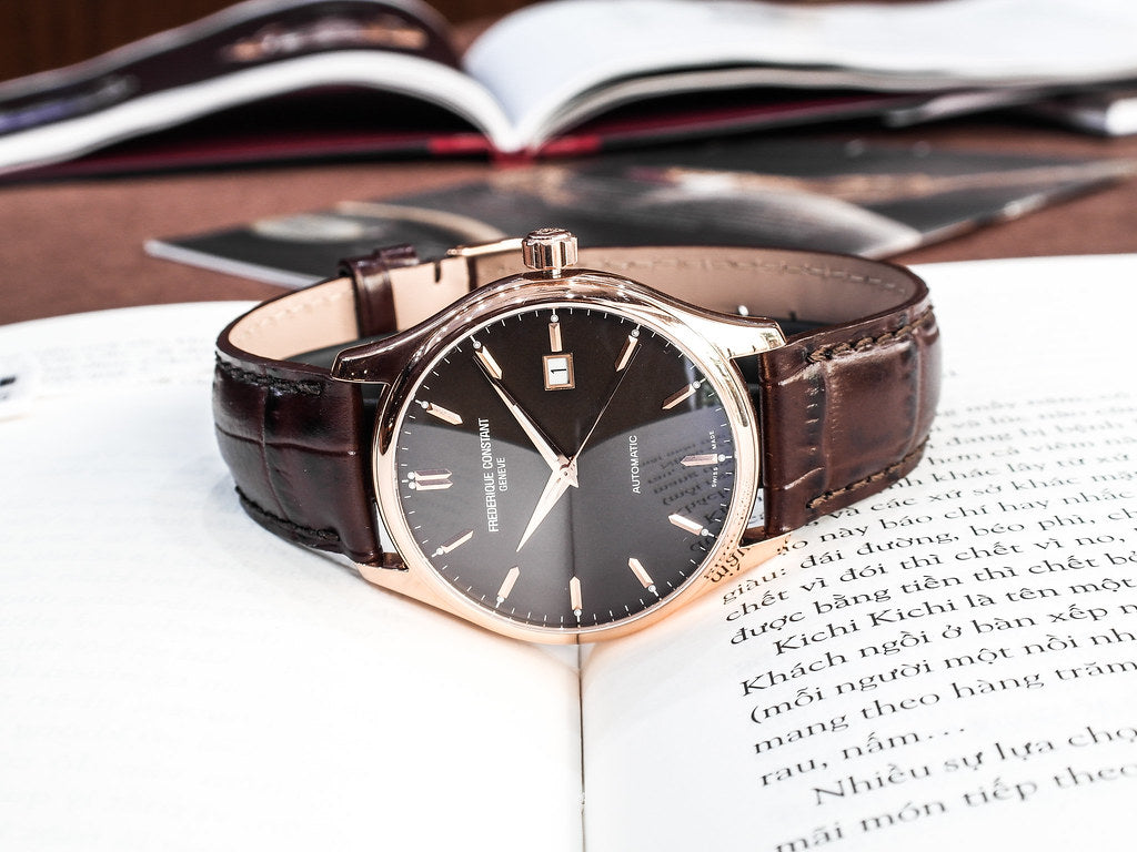 Classics Index Automatic (Rose-Gold/Black) | Frederique Constant | Luby 