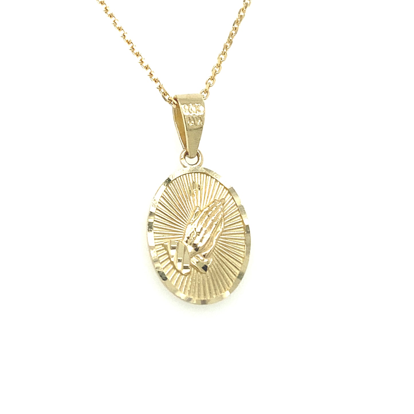 14K Gold Jesus Hand Pendant | Luby Gold Collection | Luby 
