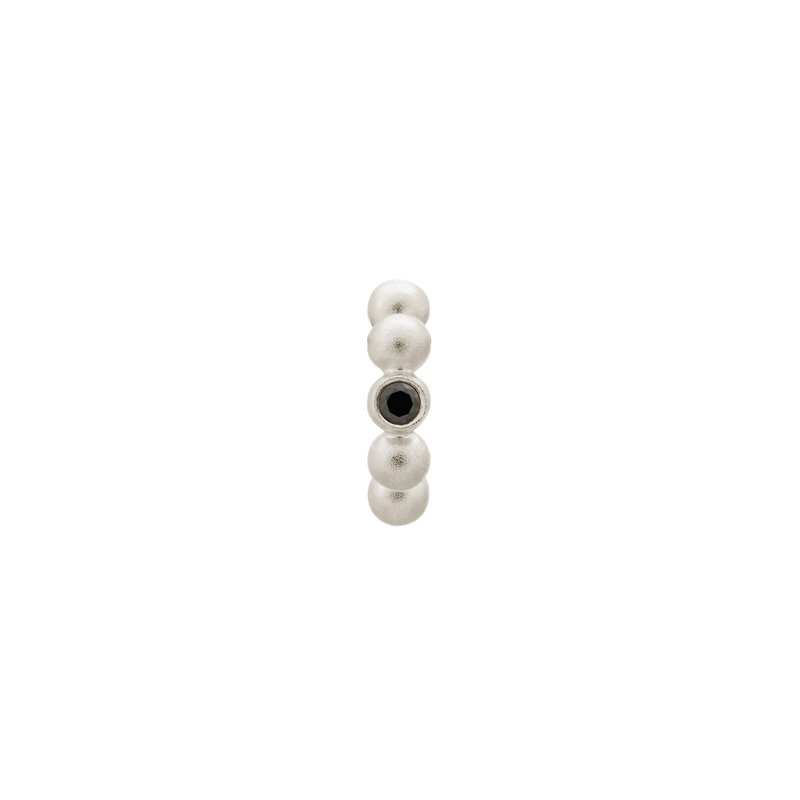 Black Flashy Dot (Silver/Black)