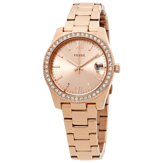 Ladies Scarlette Mini Watch (Rose-Gold) | Fossil | Luby 