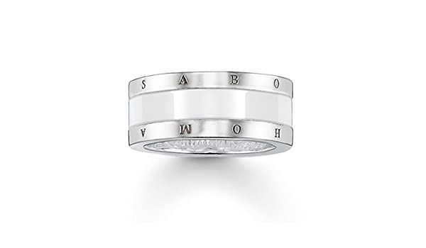 Cool Ceramic Ring (Silver/White) | Thomas Sabo | Luby 