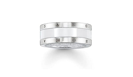 Cool Ceramic Ring (Silver/White) | Thomas Sabo | Luby 