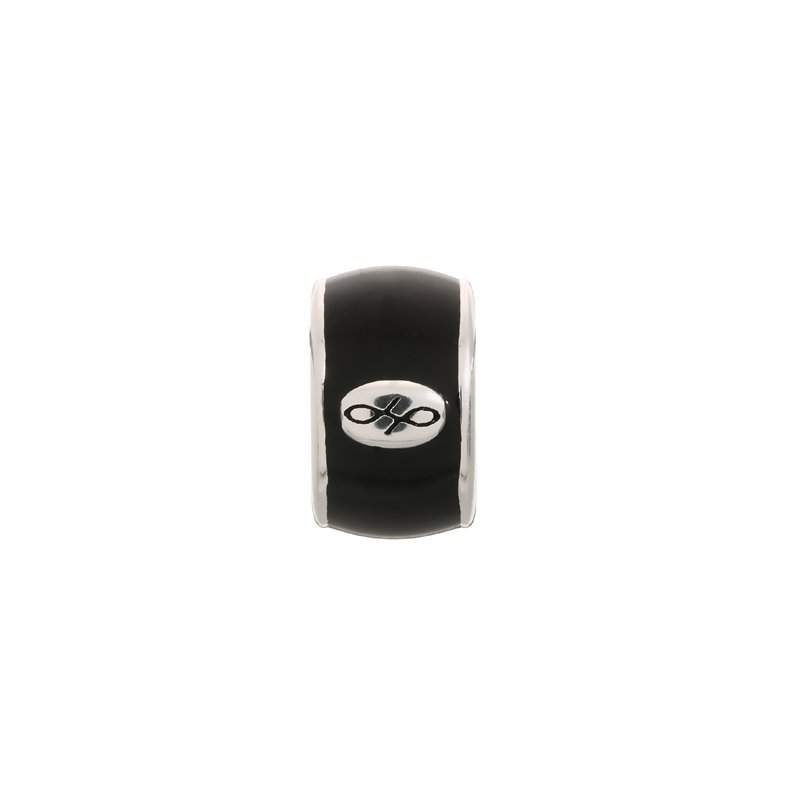 Black Enamel Charm (Silver/Black) | Endless Jewelry | Luby 