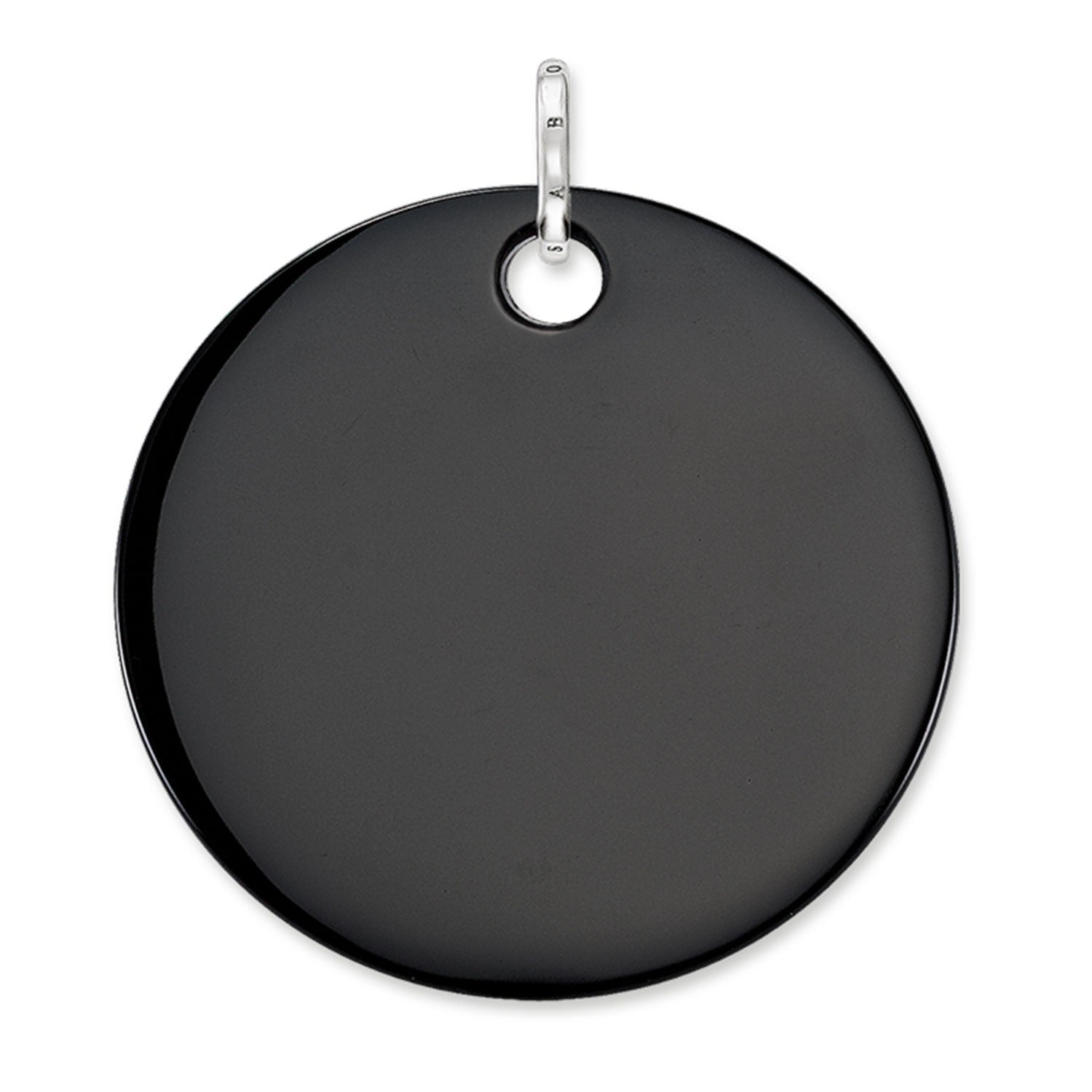 Onyx Disc Charm (Silver/Black) | Thomas Sabo | Luby 