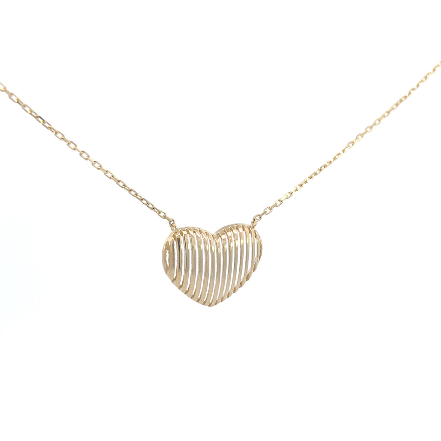 14K Gold Love Heart Necklace