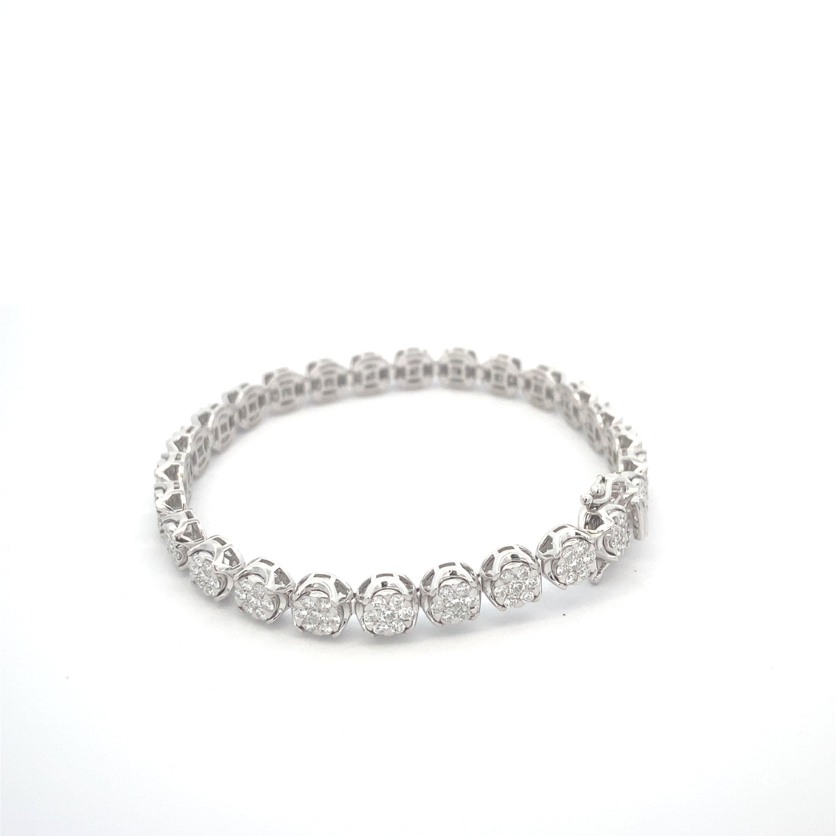 Simon G 18K White Gold Diamond Bracelet | Simon G | Luby 