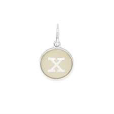 Letter X Etching Charm (Silver) | Alex and Ani | Luby 