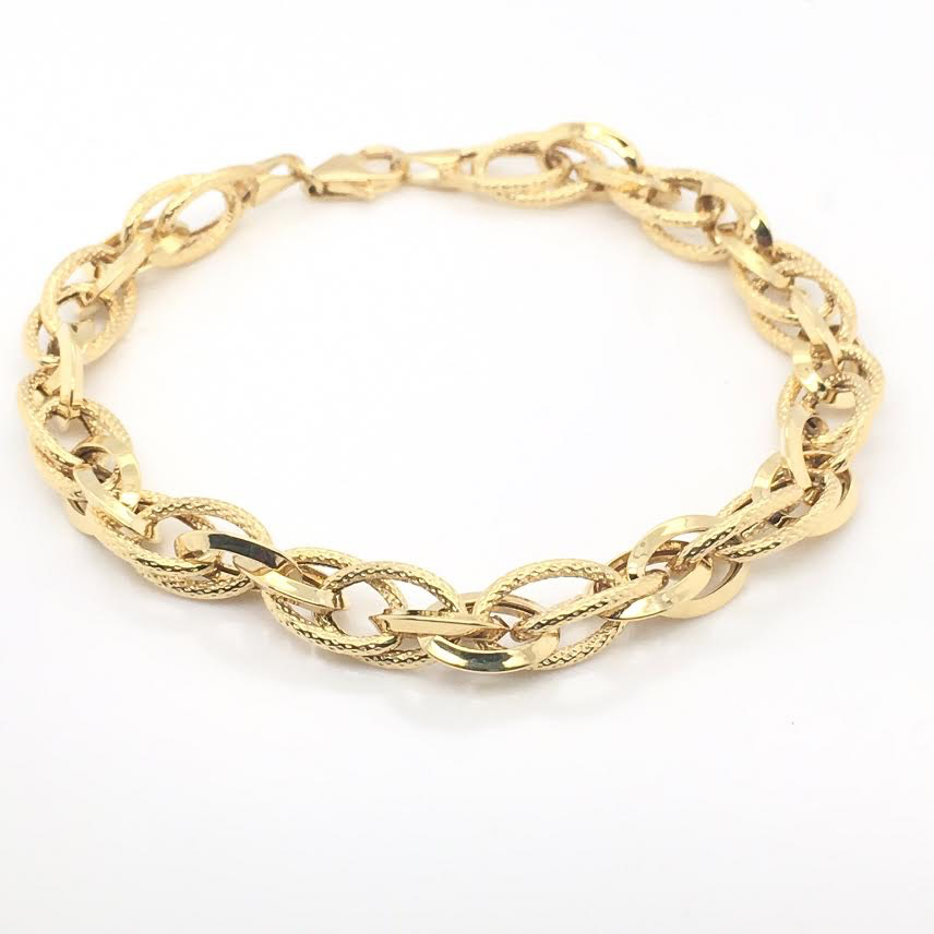 14K Bracelet Entwined Link | Luby Gold Collection | Luby 