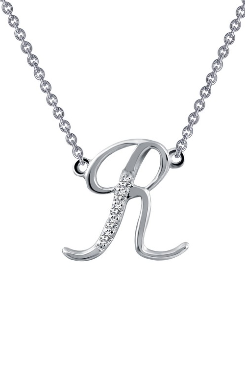 Designer Pave Initial Pendant Necklace | Lafonn | Luby 