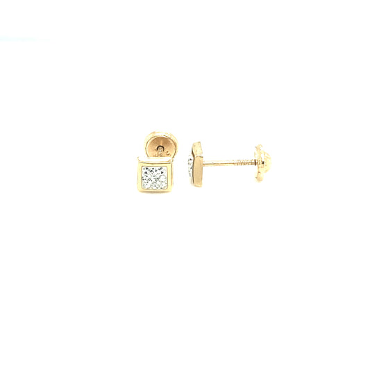 CRYSTAL SQUARE BEZEL | Luby Gold Collection | Luby 