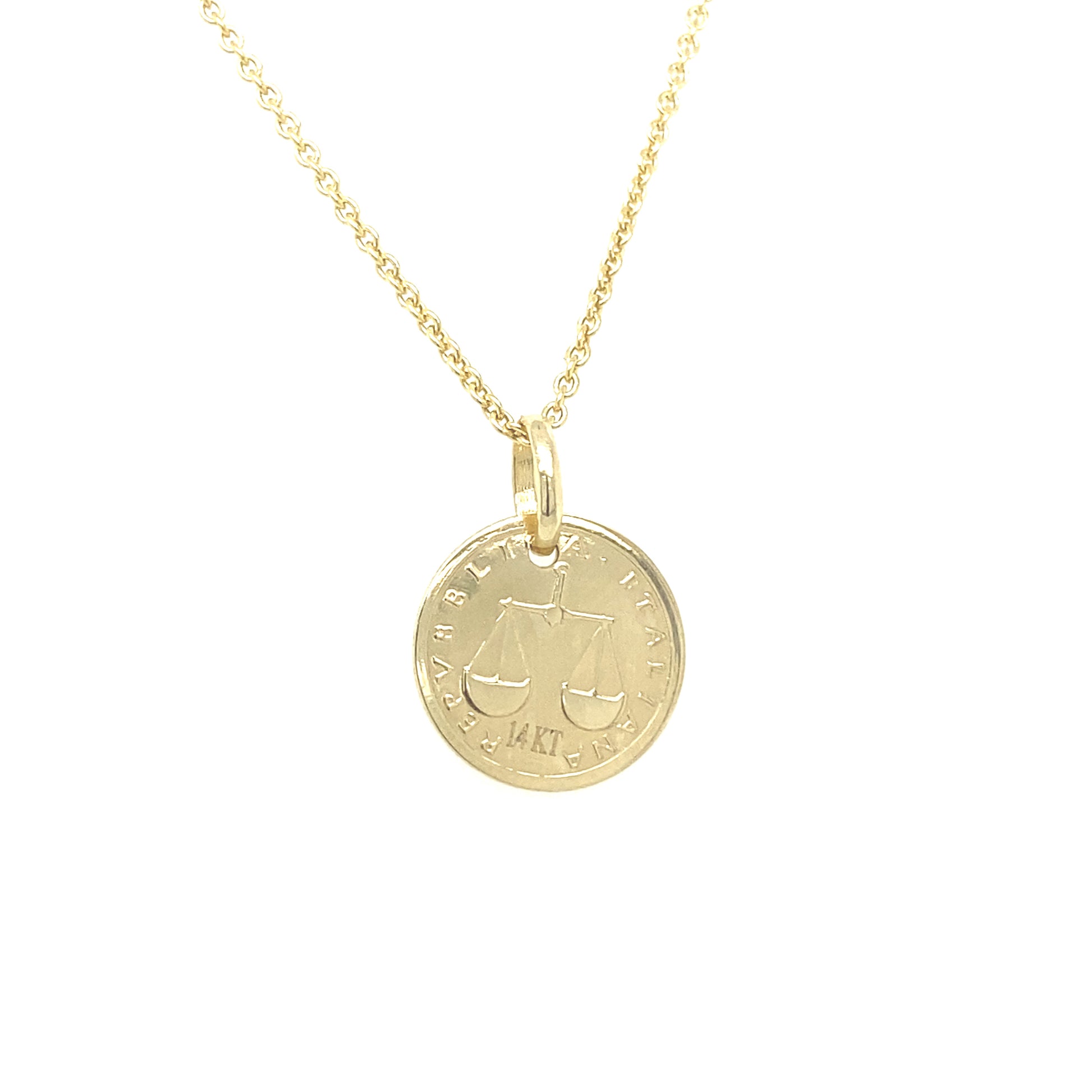 14K Gold Republica Italiana Pendant | Luby Gold Collection | Luby 