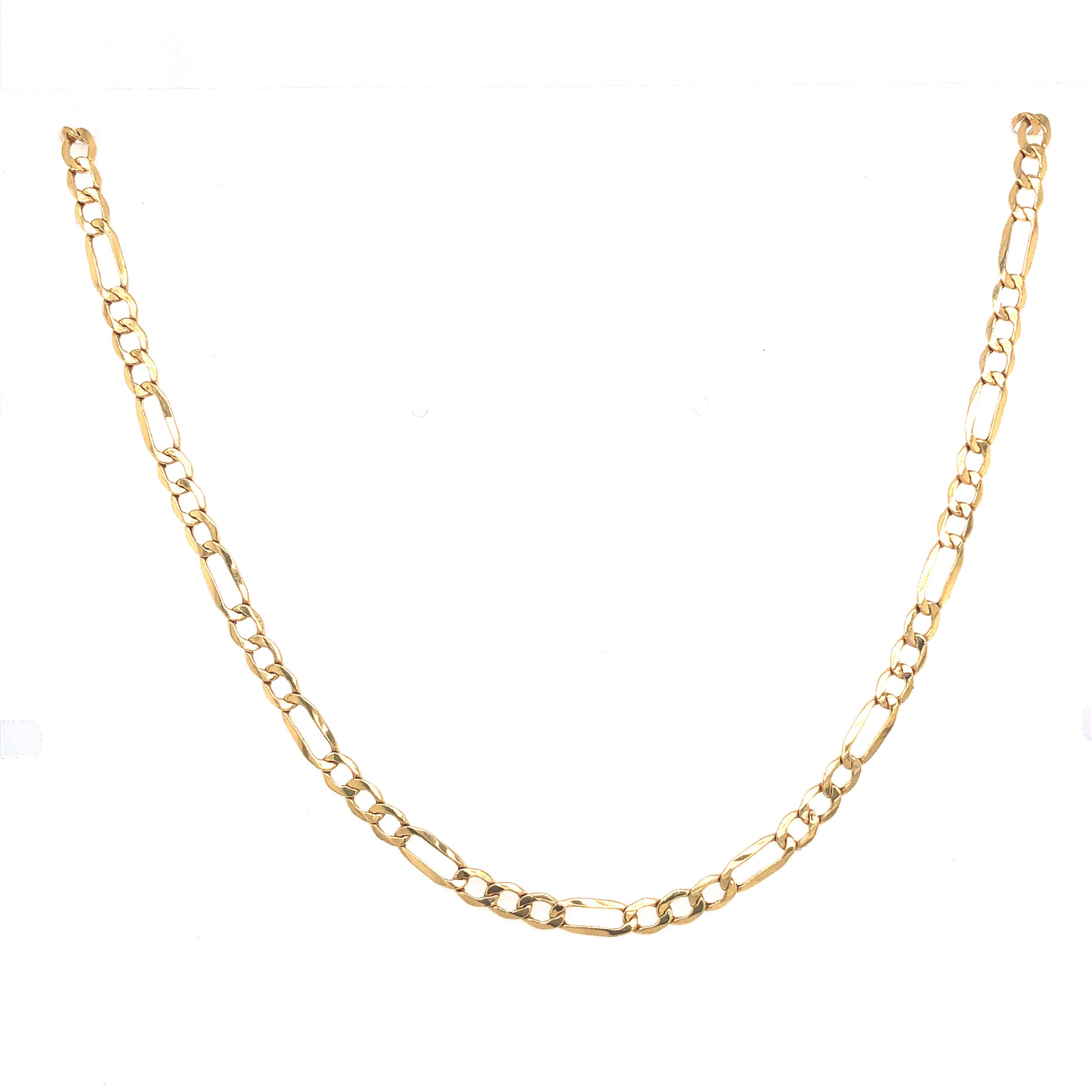 14K Figaro Link Gold Chain (3.2mm) | Luby Gold Collection | Luby 