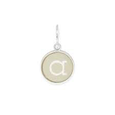 Letter A Etching Charm (Silver) | Alex and Ani | Luby 