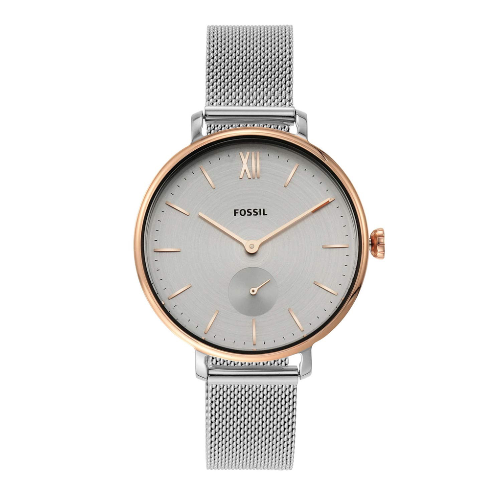 Kalya Three-Hand Two-Tone Stainless Steel Watch | Fossil | Luby 