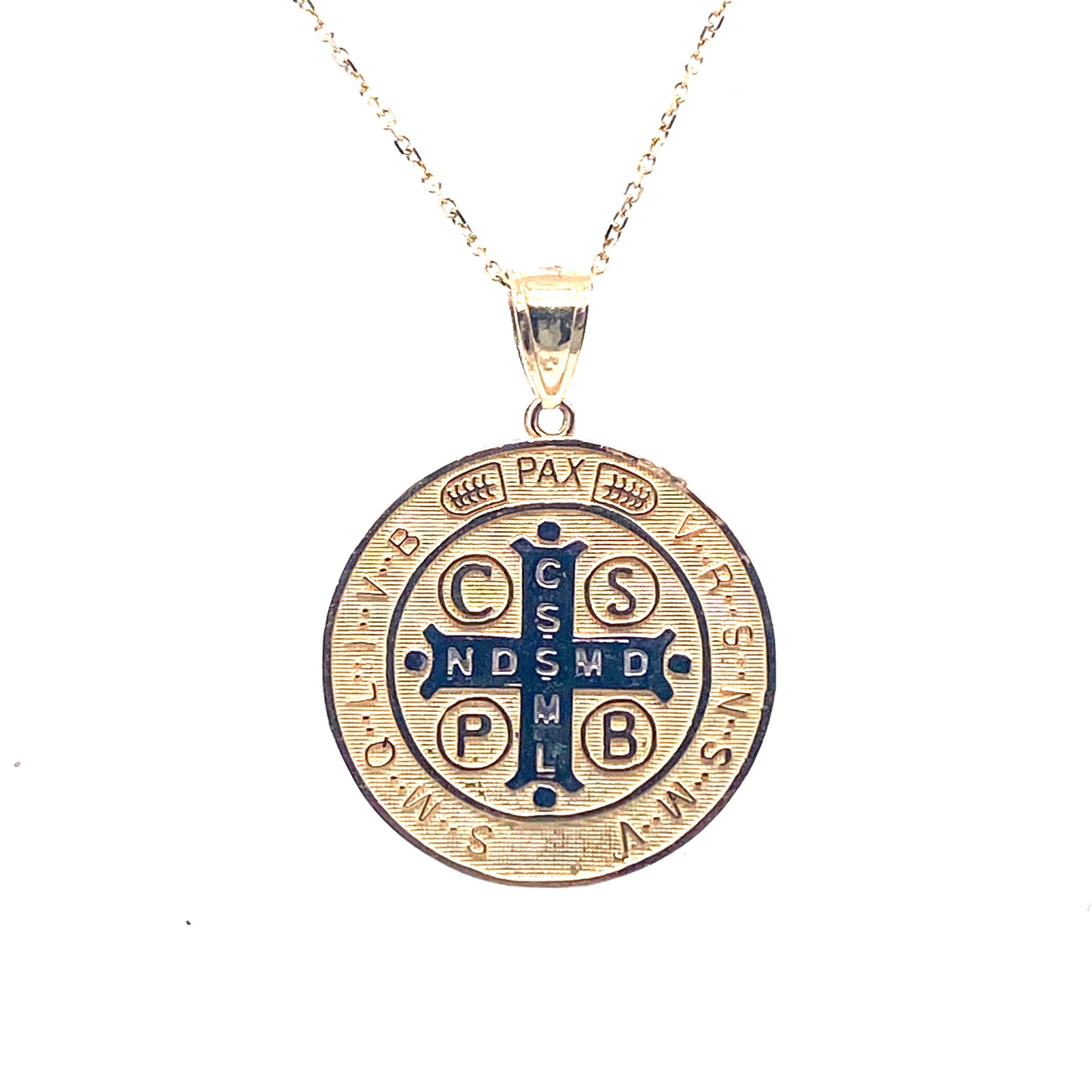 Jesus Two-Tone 14k Gold Medallion Pendant | Luby Gold Collection | Luby 