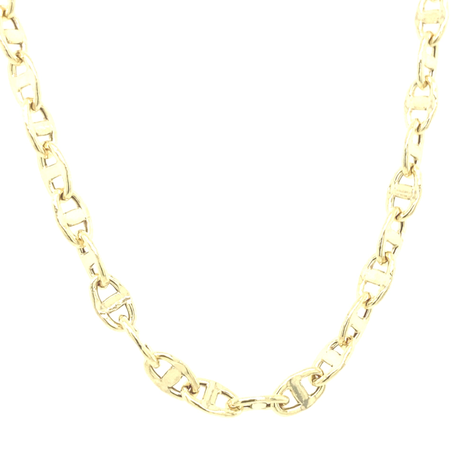 14K Gold Flat Anchor Link Chain | Luby Gold Collection | Luby 