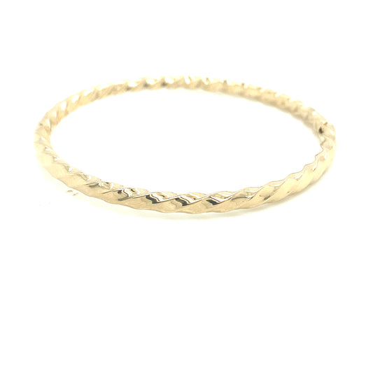 14K Gold Baby Swirl Bangle | Luby Gold Collection | Luby 