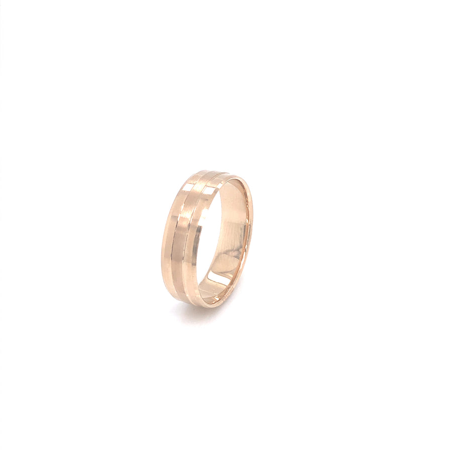 Anillo de bodas de oro amarillo de 14 quilates