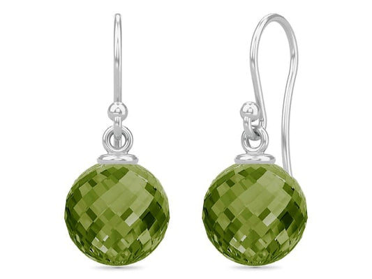 Dark Peridot Love Drop Earrings (Silver/Green) | Endless Jewelry | Luby 