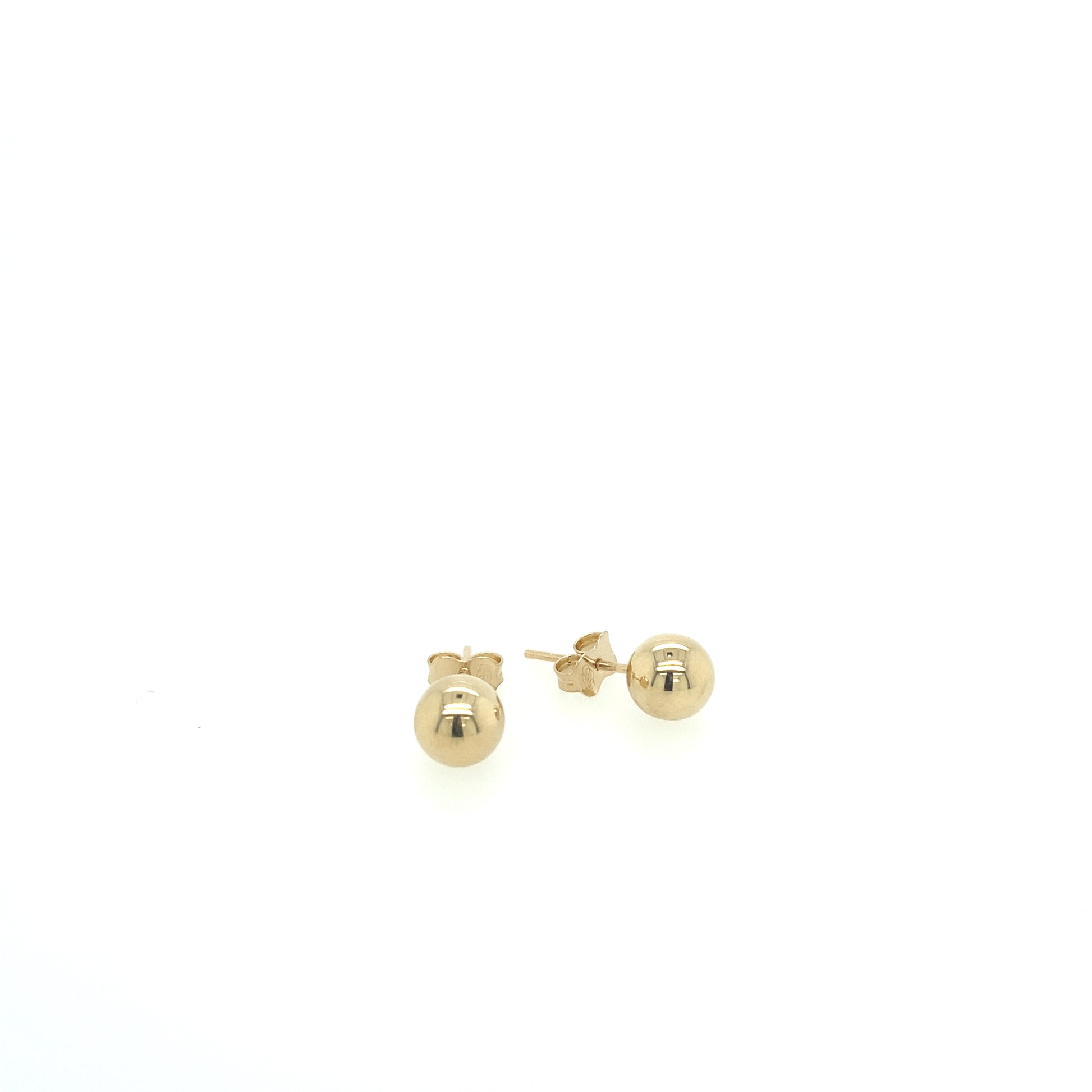 14K Gold Ball Stud Earring | Luby Gold Collection | Luby 