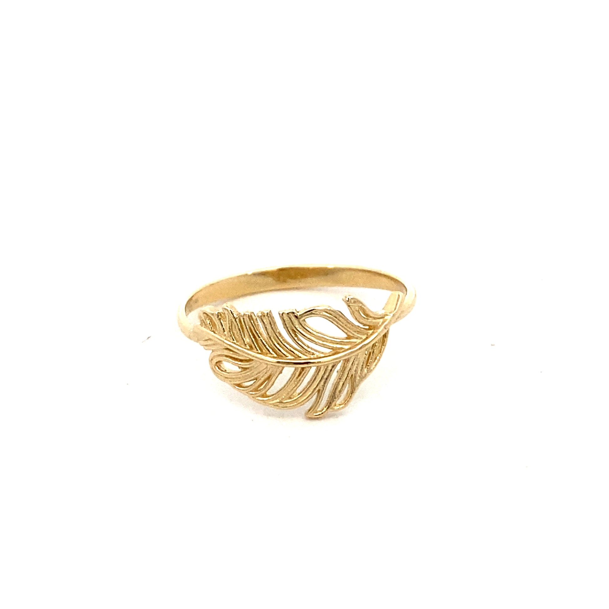 14K Gold Feather Ring | Luby Gold Collection | Luby 