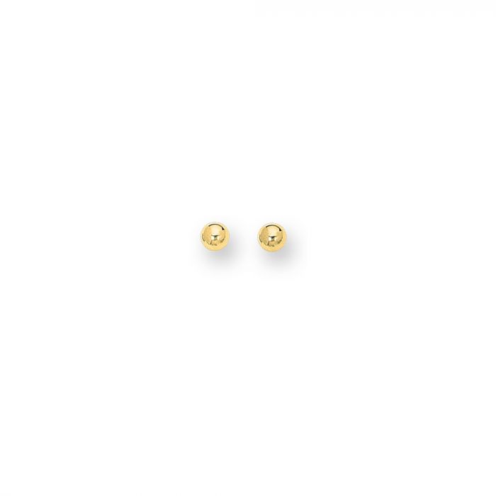 14K Gold 4mm Post Earring | Luby Gold Collection | Luby 