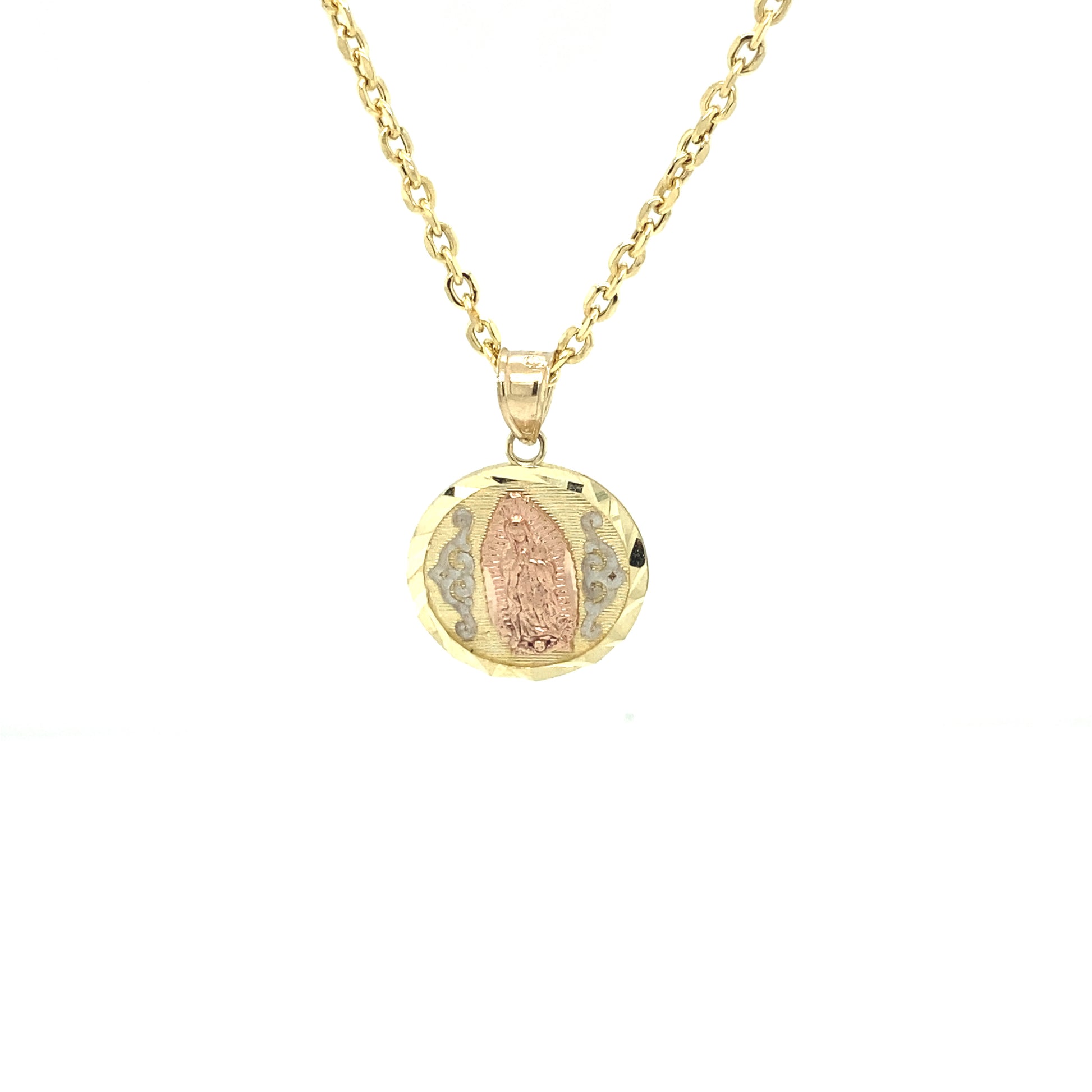 10K IMAGE OF THE VIRGIN PENDANT | Luby Gold Collection | Luby 